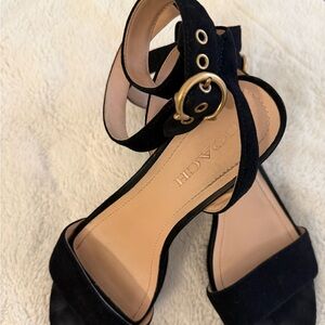 Coach Black and Cream Women's Sandals